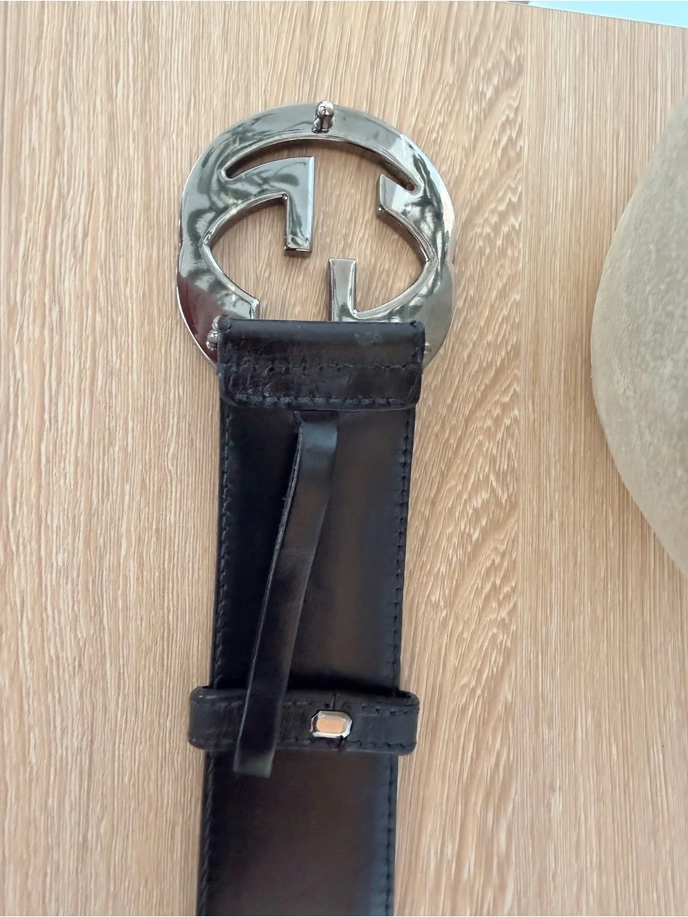 Gucci Green and Red Web Stripe Men's Belt with Silver Double G Buckle
